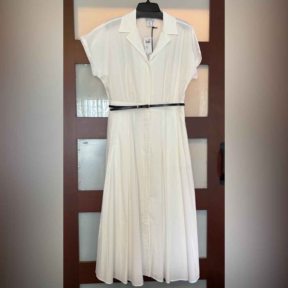 Nicole Miller white cotton dress
